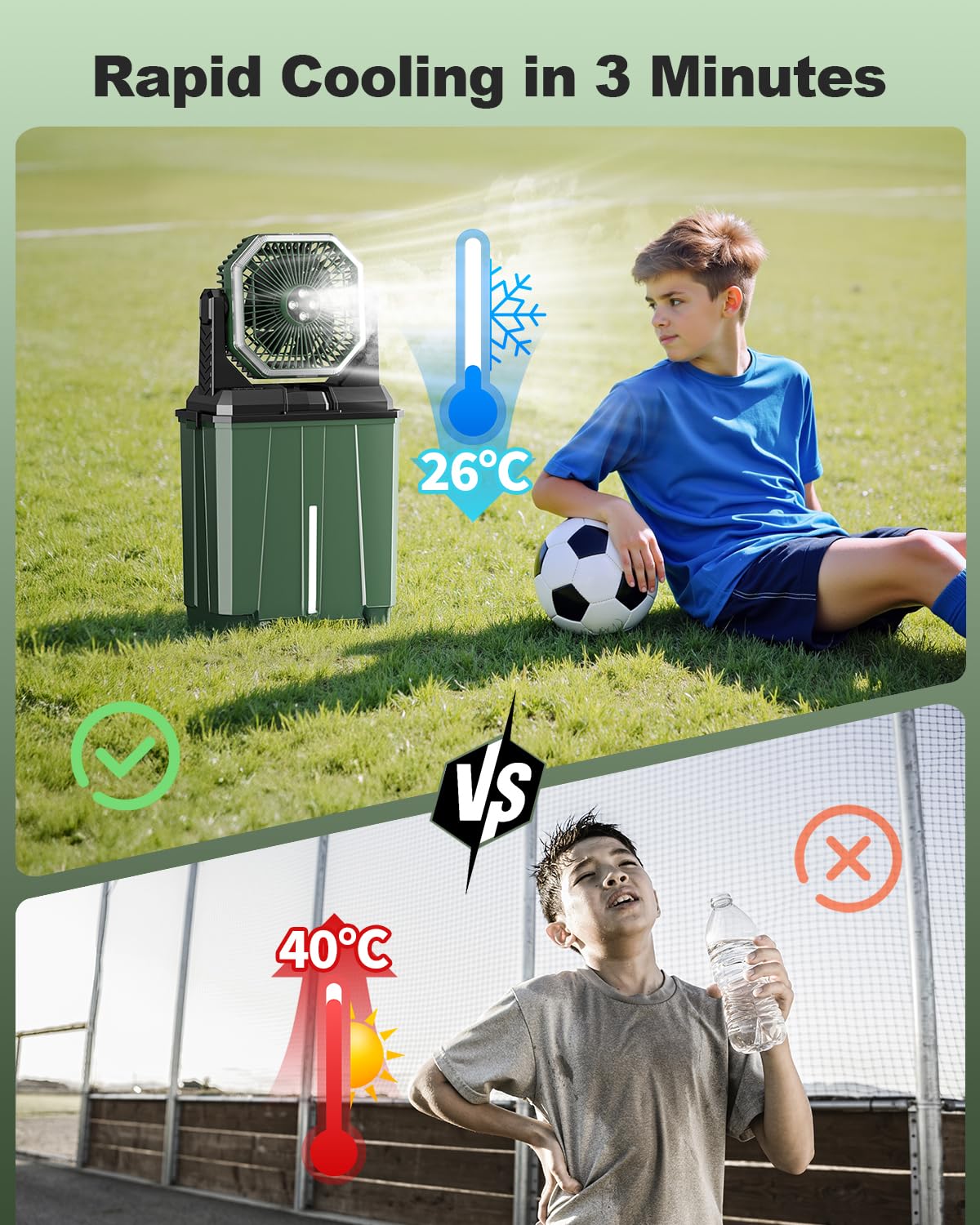 Coolice foldable design for compact storage and easy transport.