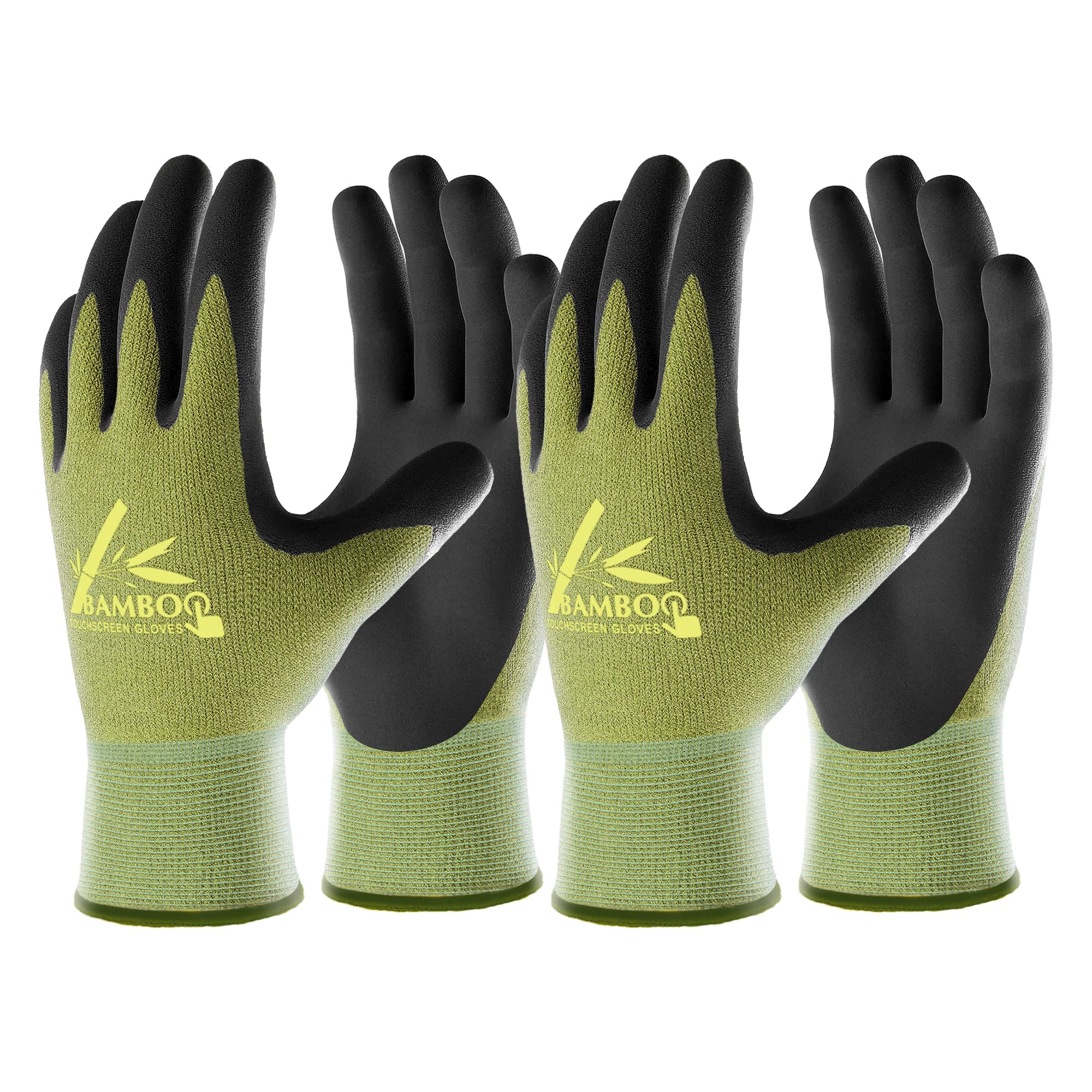 COOLJOB bamboo gardening gloves with breathable base keep hands cool