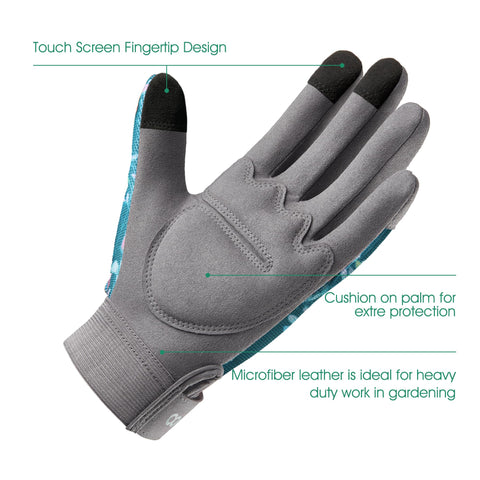CoolJob breathable mesh gloves keep hands cool during berry pruning and planting