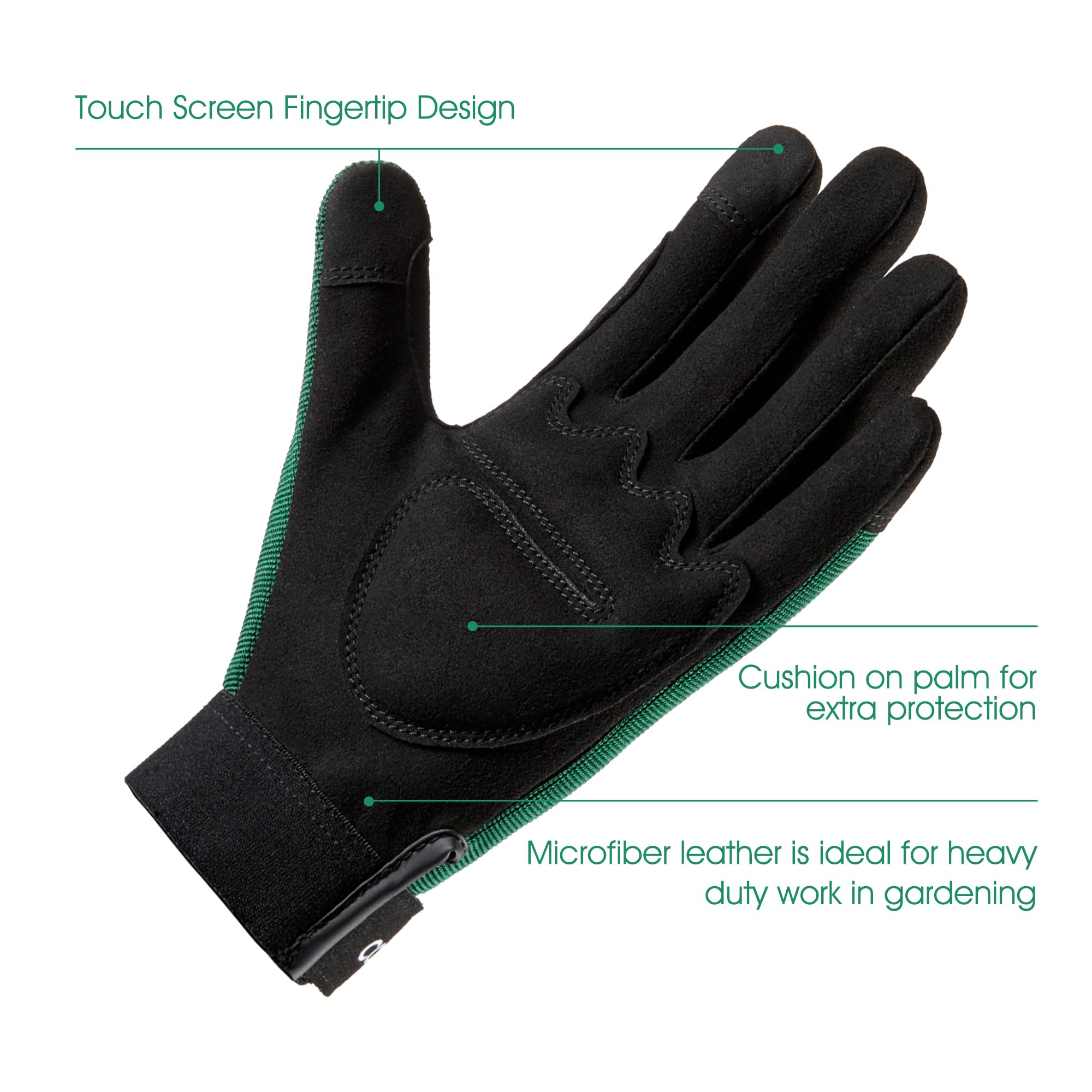 COOLJOB breathable mesh top garden gloves keep hands cool during long pruning sessions.