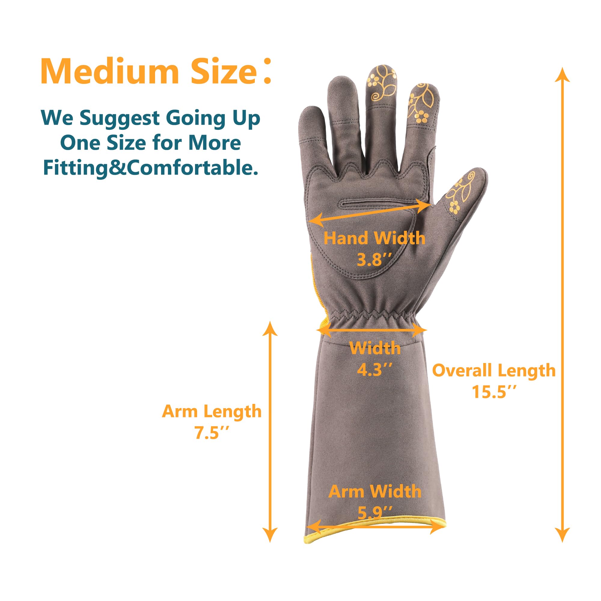 COOLJOB bright yellow pattern gloves improve visibility in busy gardens