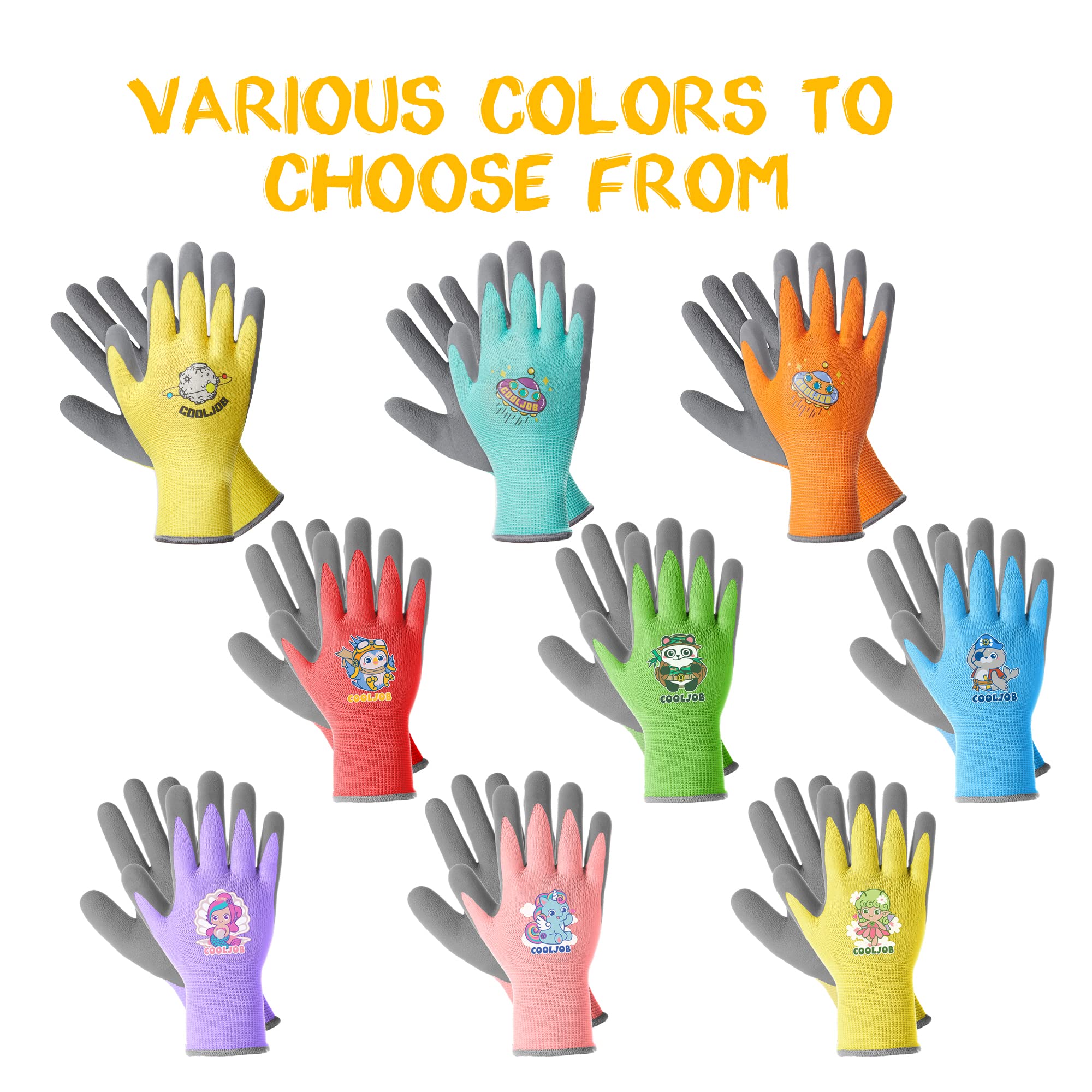 COOLJOB Explorer blue gloves showcase non-slip latex coating for safe tool use.