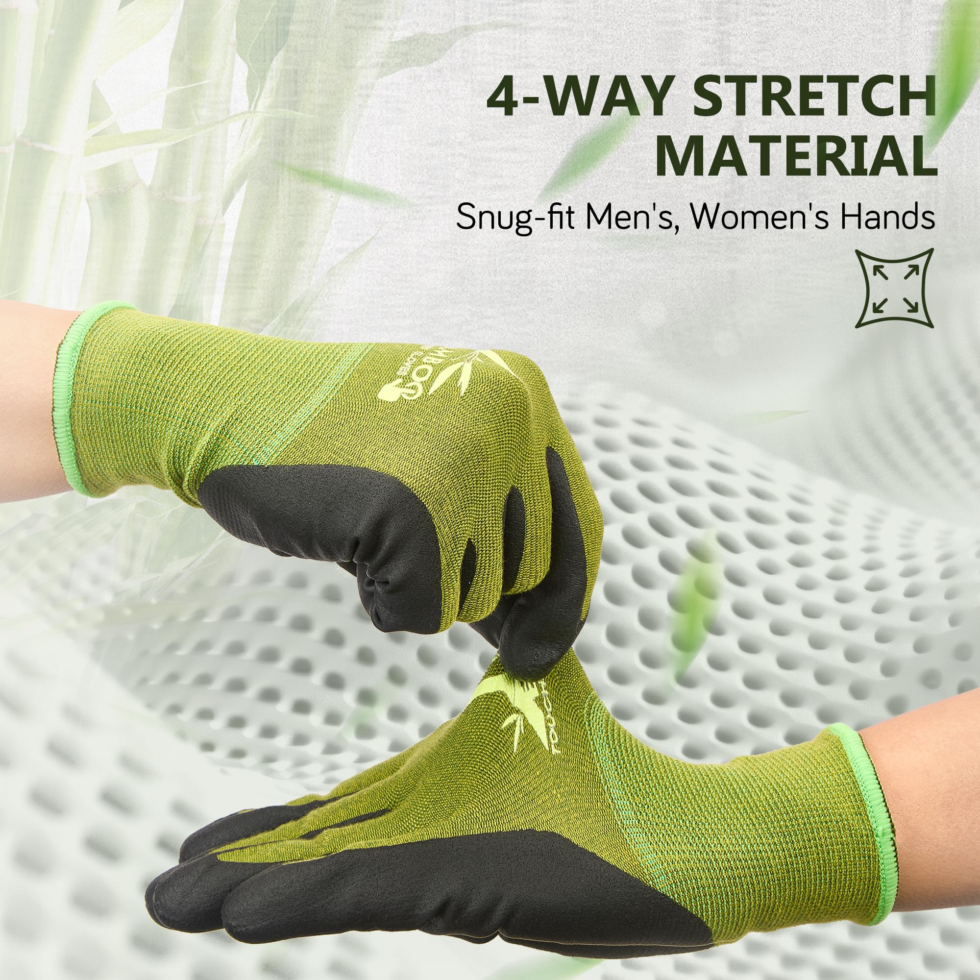 COOLJOB gloves enable touchscreen use without removing them while gardening.
