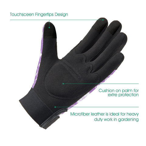 CoolJob gloves support blackberry planting with a secure grip.