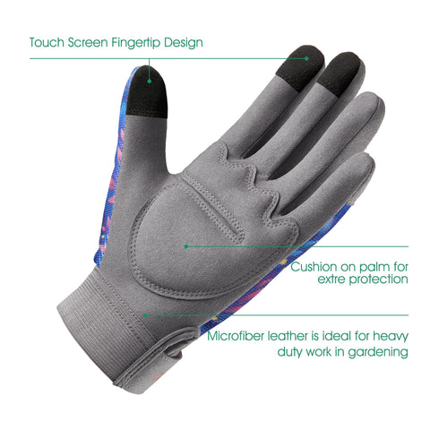 COOLJOB breathable mesh top gloves stay cool during gardening.