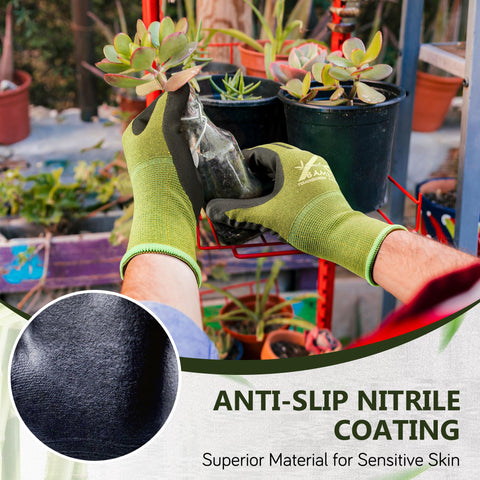 COOLJOB gloves touchscreen compatibility for phone use while gardening