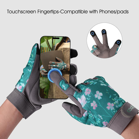 COOLJOB gloves with a Velcro wrist strap to keep debris out.