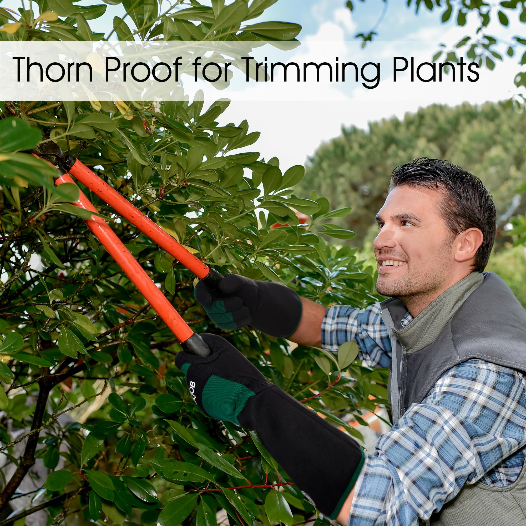 CoolJob silicone-dot grip enhances hold on tools like shears and loppers.