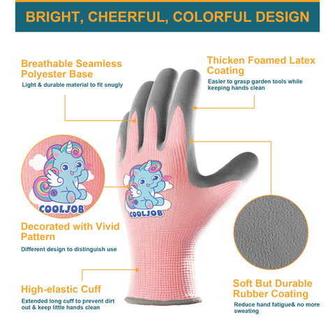 COOLJOB gloves with foam latex coating provide non-slip grip on small tools.