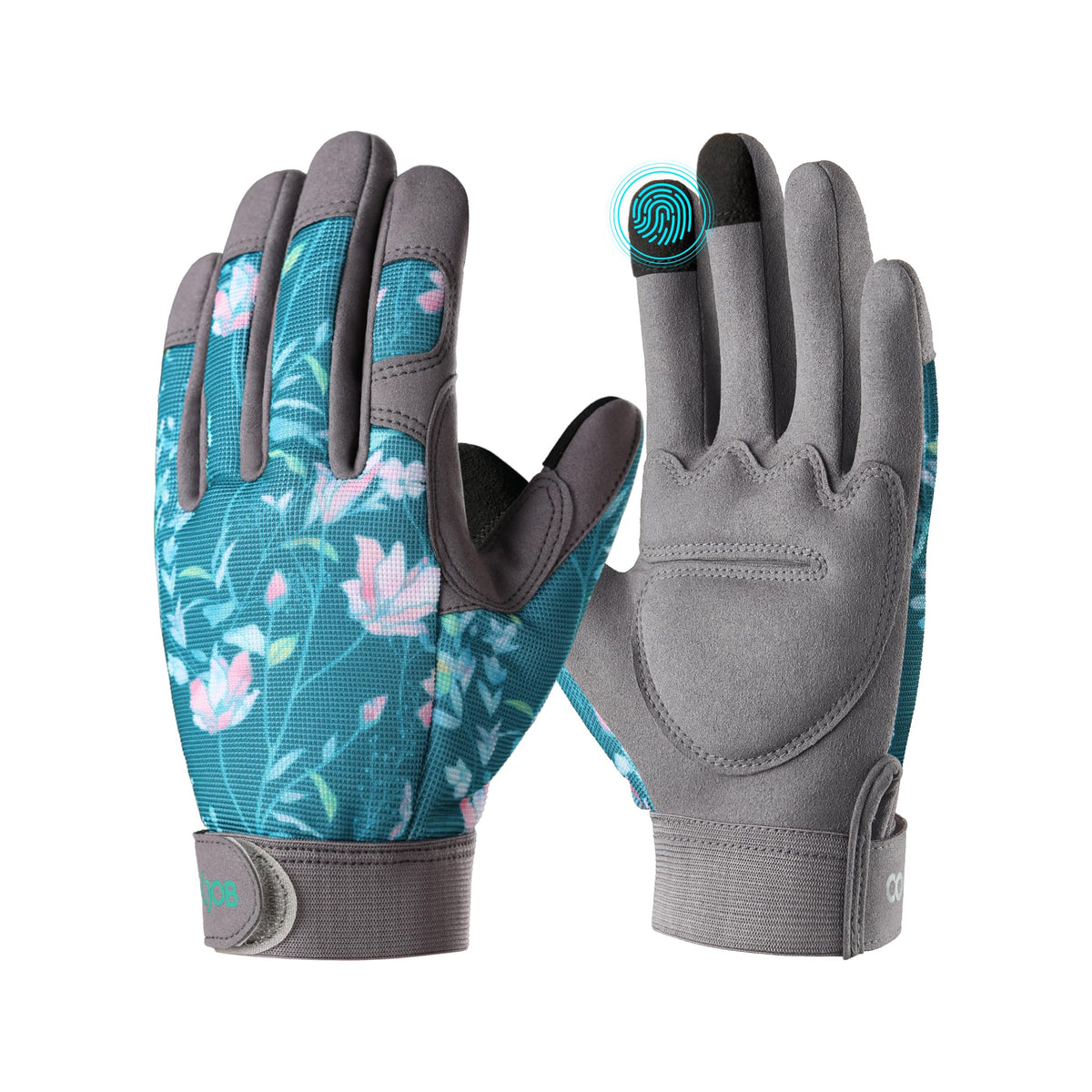 COOLJOB medium gardening gloves with thorn-proof palms ideal for rose pruning.