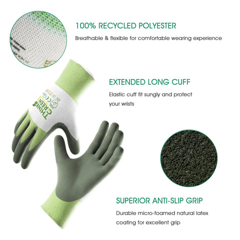 COOLJOB gloves with micro-foam latex coating for superior grip and dexterity