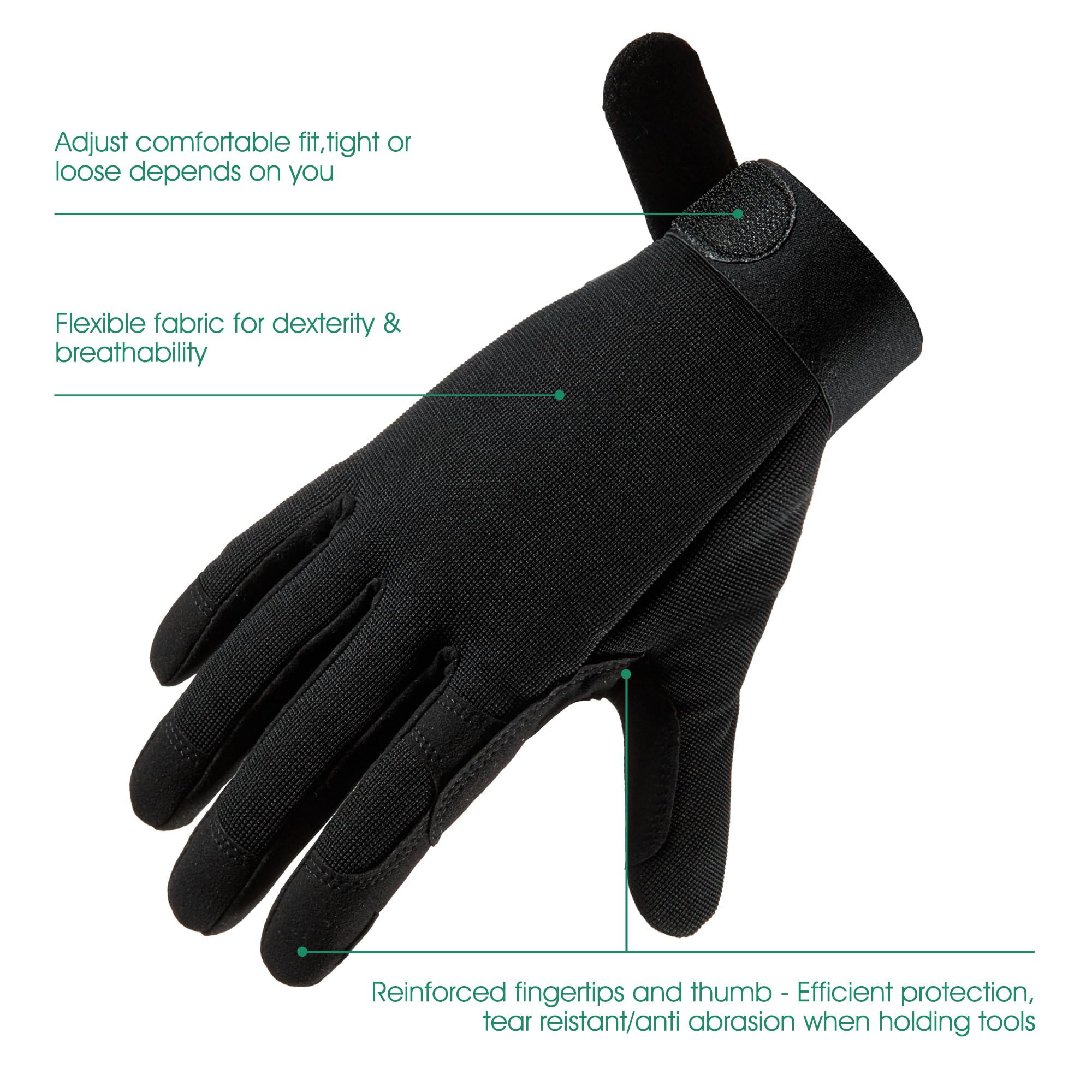 CoolJOB padded-palm gardening gloves reduce hand fatigue during digging.