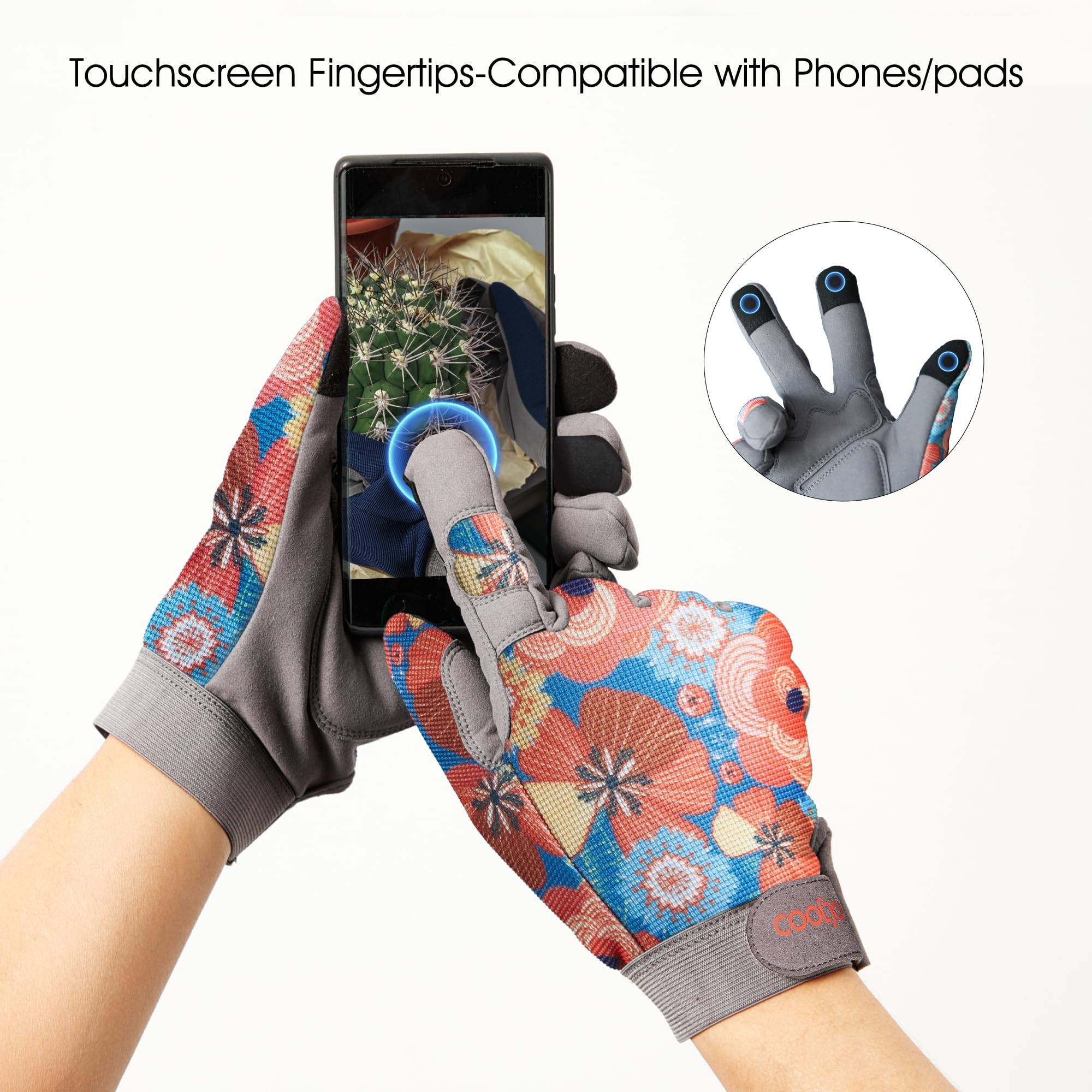 CoolJOB puncture-resistant gloves protect hands during cactus handling and prickly bush work.
