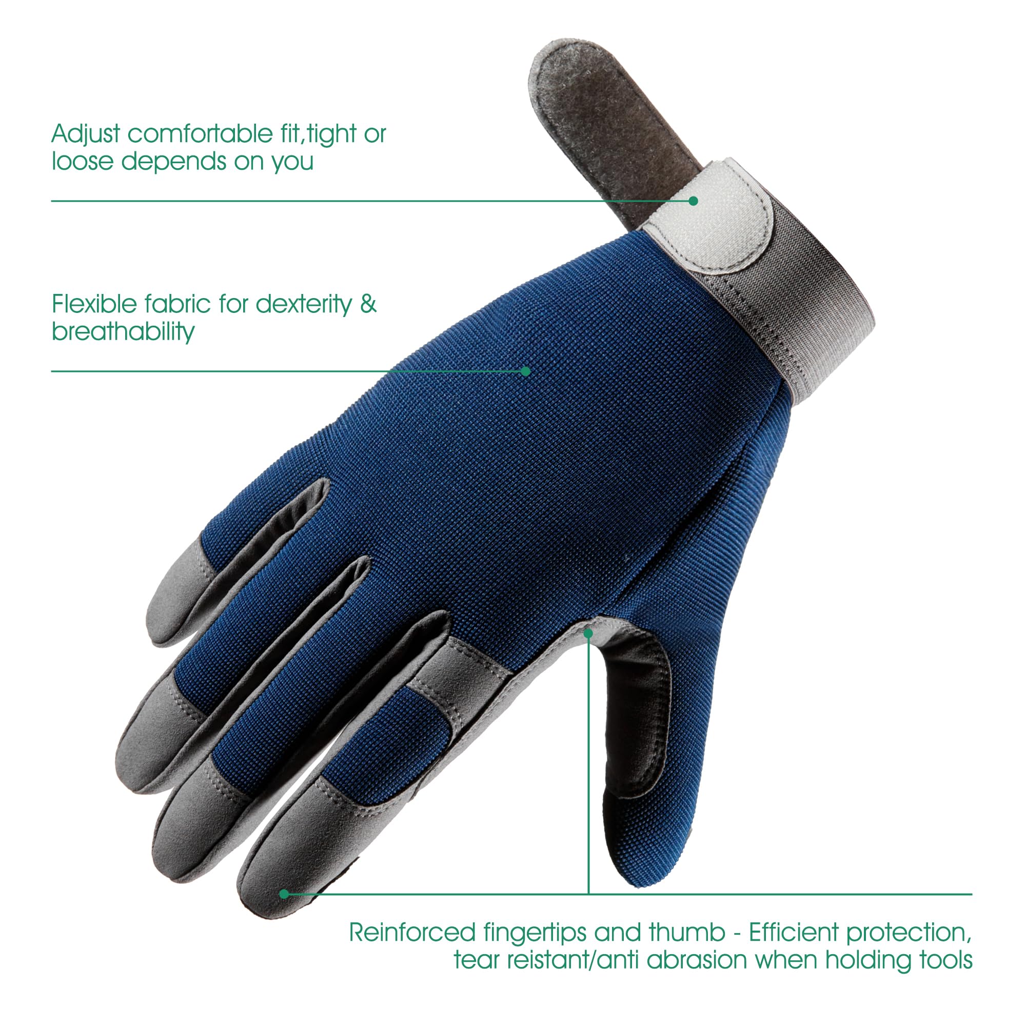 COOLJOB rose pruning gloves highlight palm cushion for comfortable extended pruning
