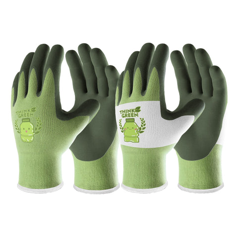 CoolJob ThinkGreen XXS gloves provide secure palm grip for toddlers.