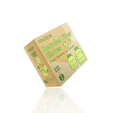CoolJob ThinkGreen XXS gloves machine washable for easy care.