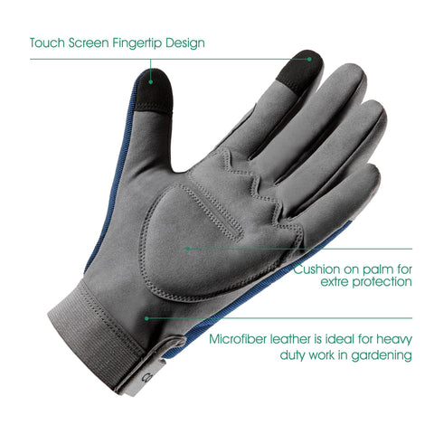 CoolJob Thorn-Proof Gloves worn during rose pruning protect hands without sacrificing dexterity.