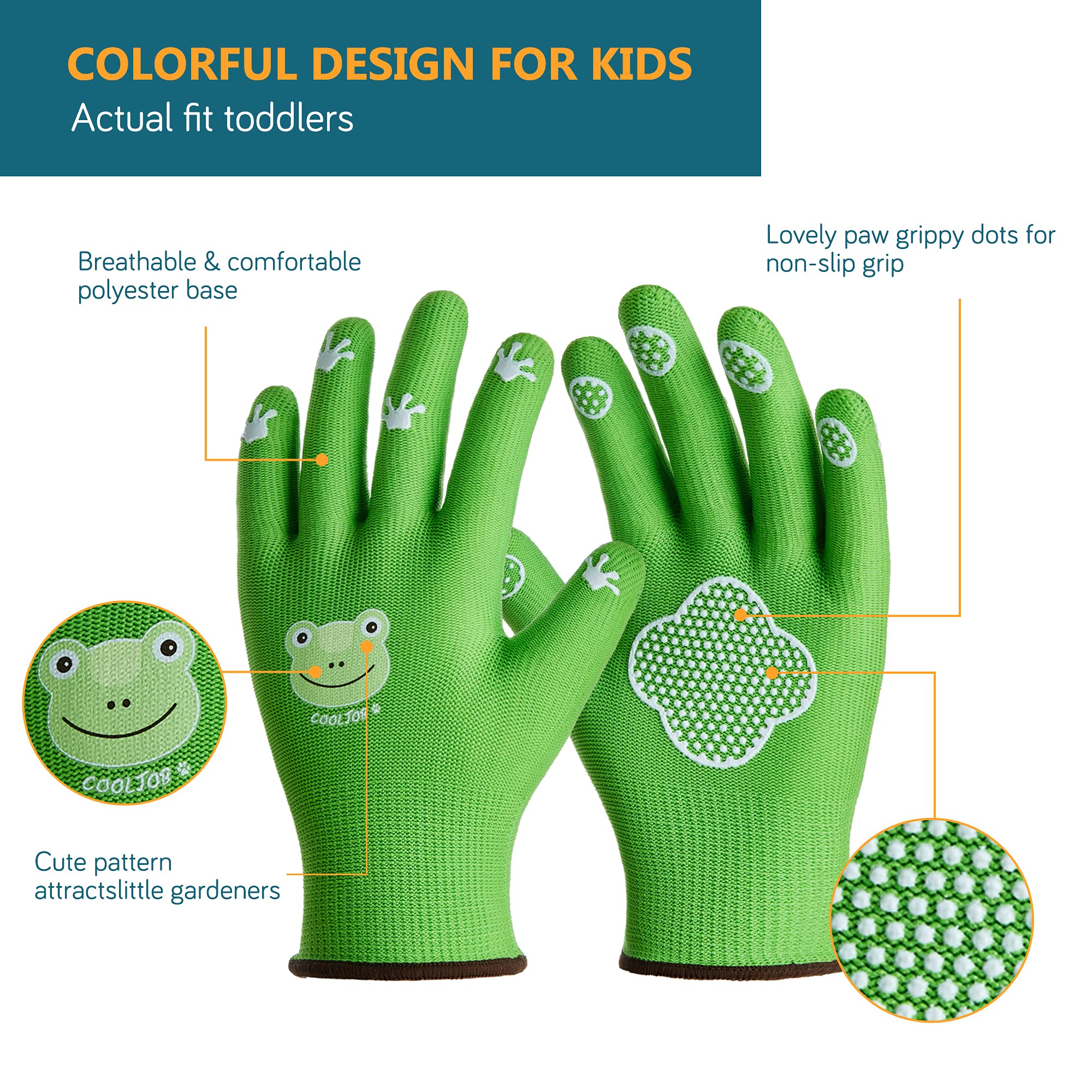 COOLJOB gloves showing paw-dot texture and non-slip grip for precise tool handling.