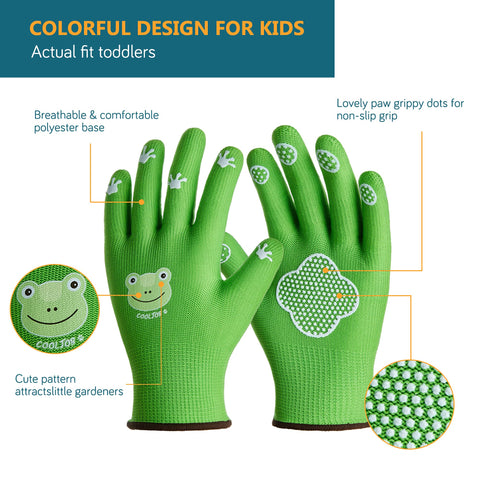 COOLJOB gloves showing paw-dot texture and non-slip grip for precise tool handling.
