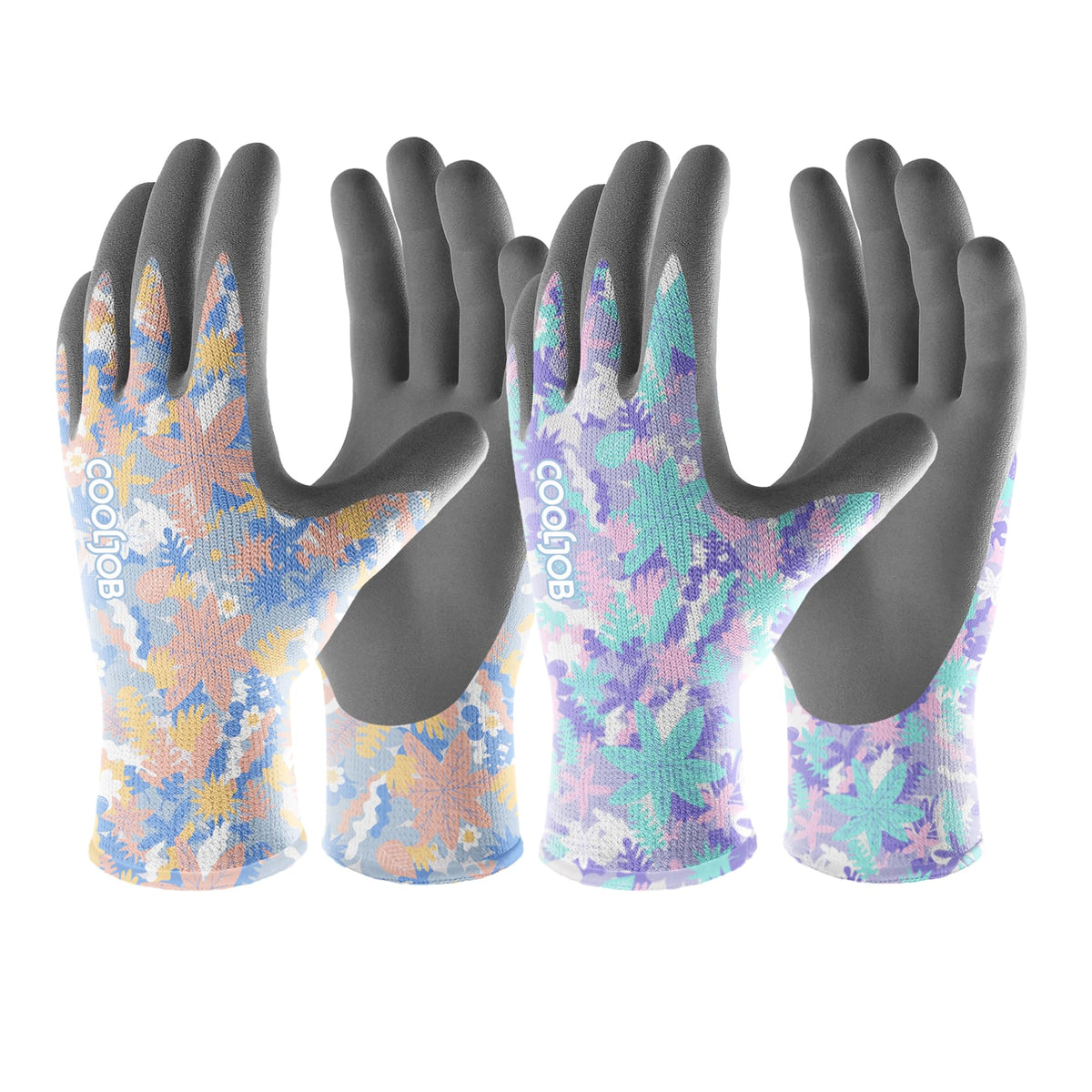 COOLJOB women's gardening gloves with breathable knit for comfortable garden tasks.