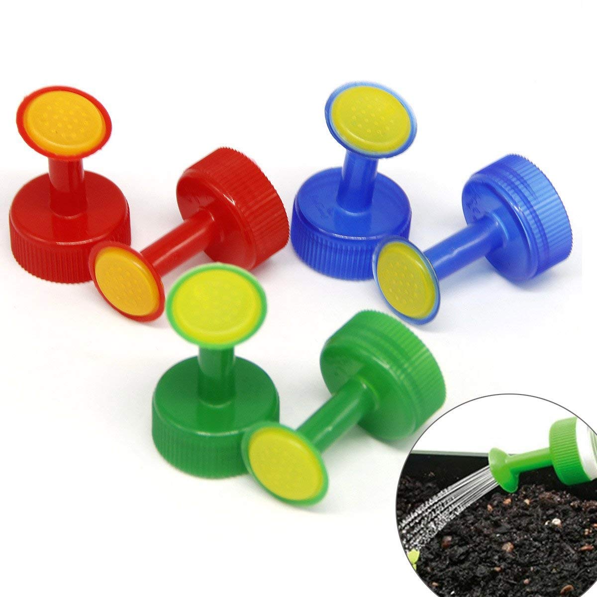 Coolrunner bottle cap sprinkler assembly for targeted container watering.