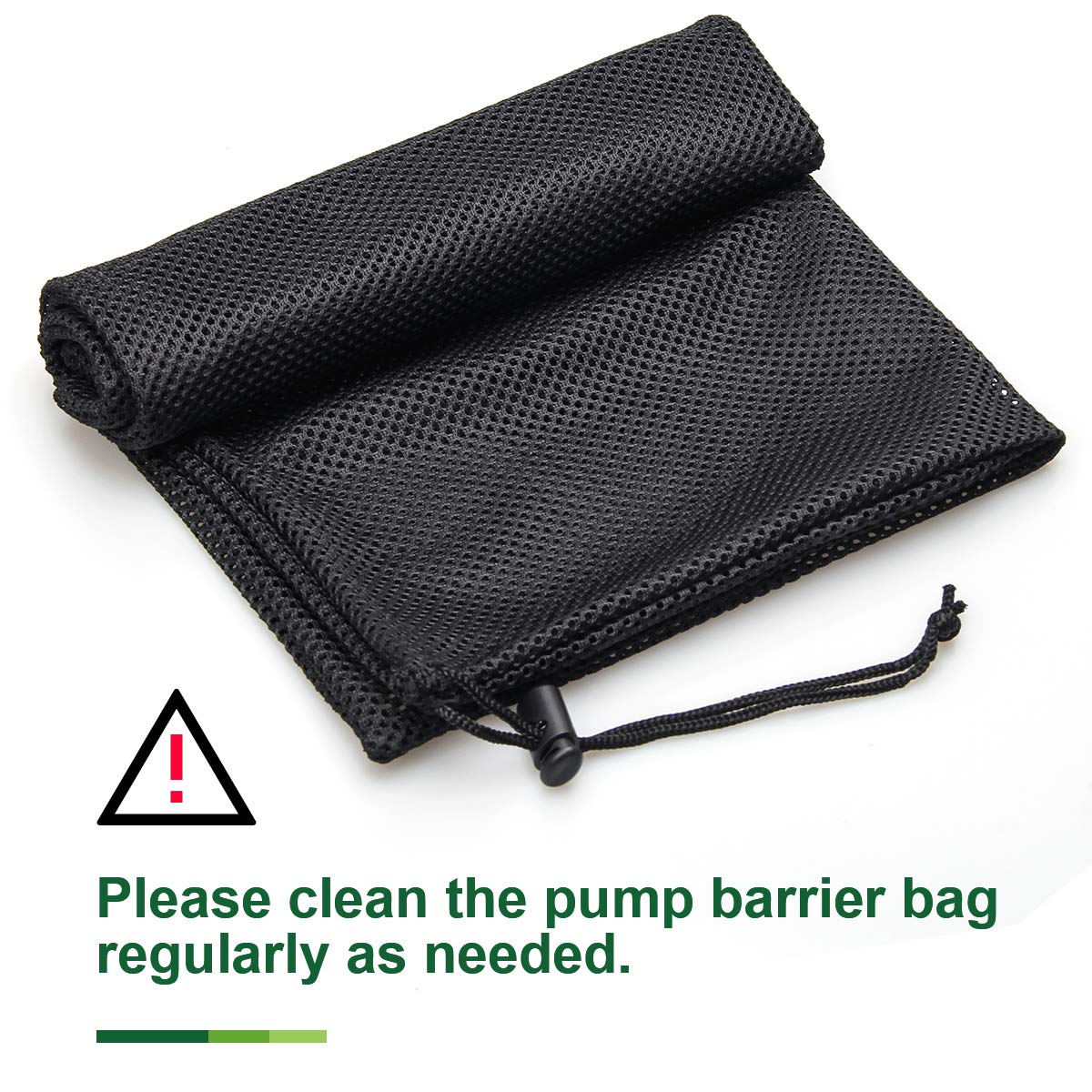 Coolrunner large media bag fits common pumps for pond setups