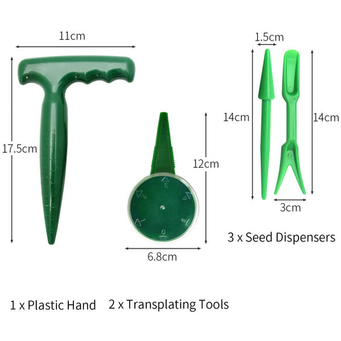 Coolrunner pistol grip dibber offers comfortable planting and accurate seed placement.