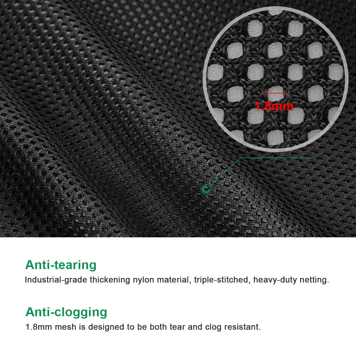 Coolrunner pond filter mesh shows industrial-grade durability
