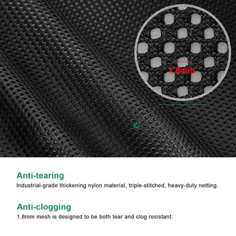 Coolrunner pond filter mesh shows industrial-grade durability