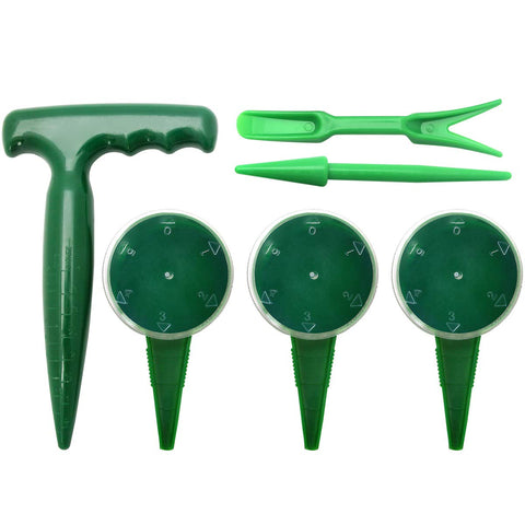Coolrunner sowing seeds dispenser set demonstrates precise seed flow for uniform planting.