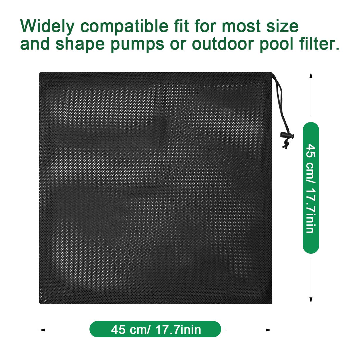 Coolrunner triple-stitched netting protects against wear from organic matter