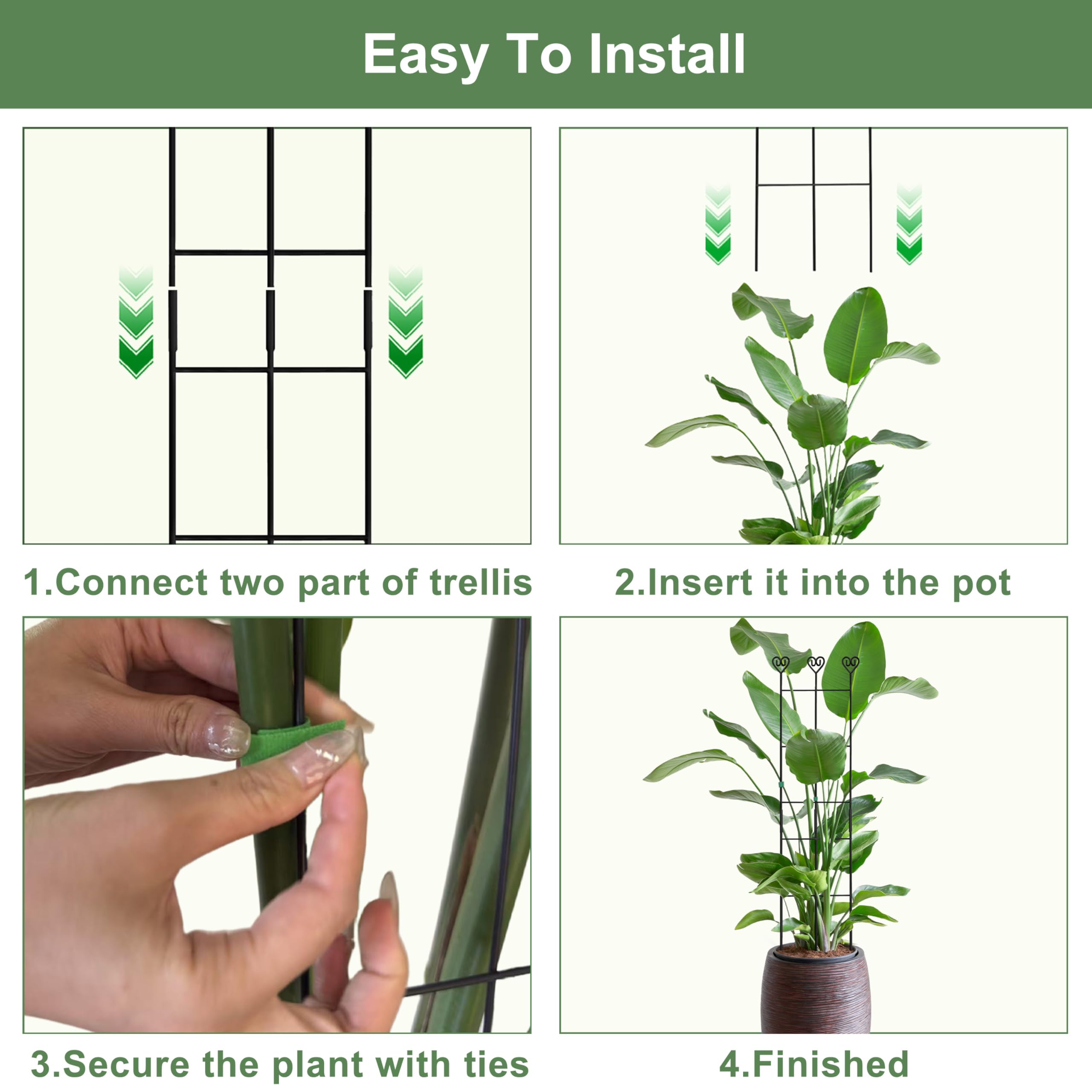 Coomin indoor outdoor-use trellis blends with living spaces and gardens.