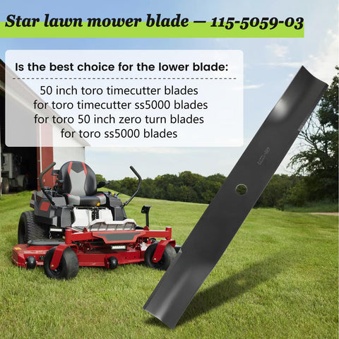 Cooouds 115-5059-03 blade compatibility list—covers many Toro models.