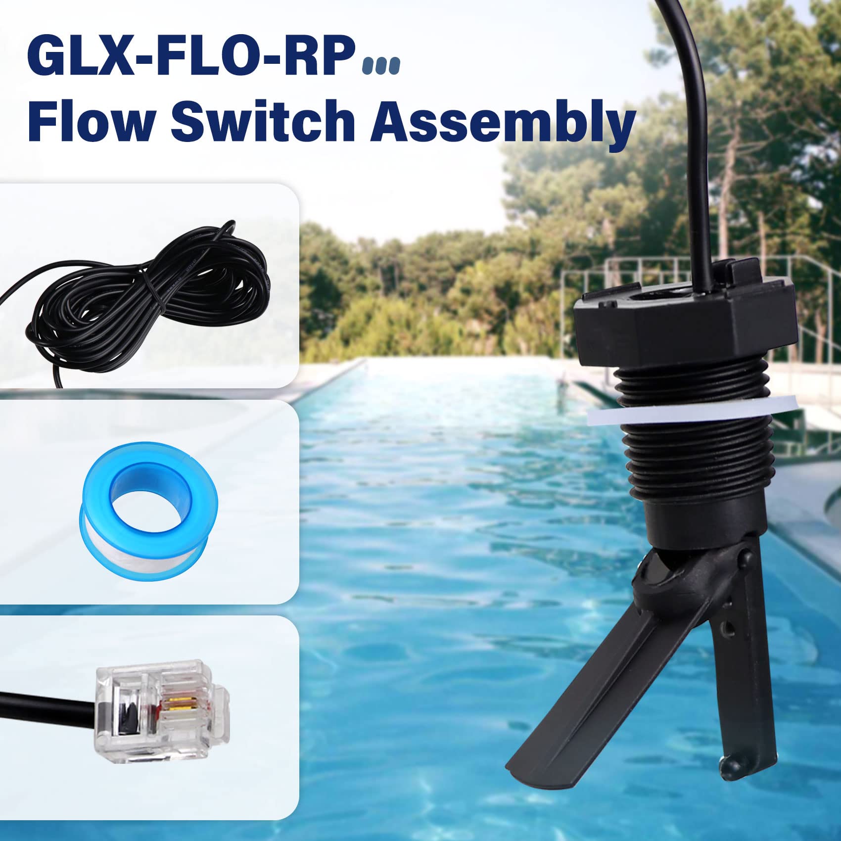 Cooouds GLX-FLO-RP flow switch installation demonstrates plug-and-play setup
