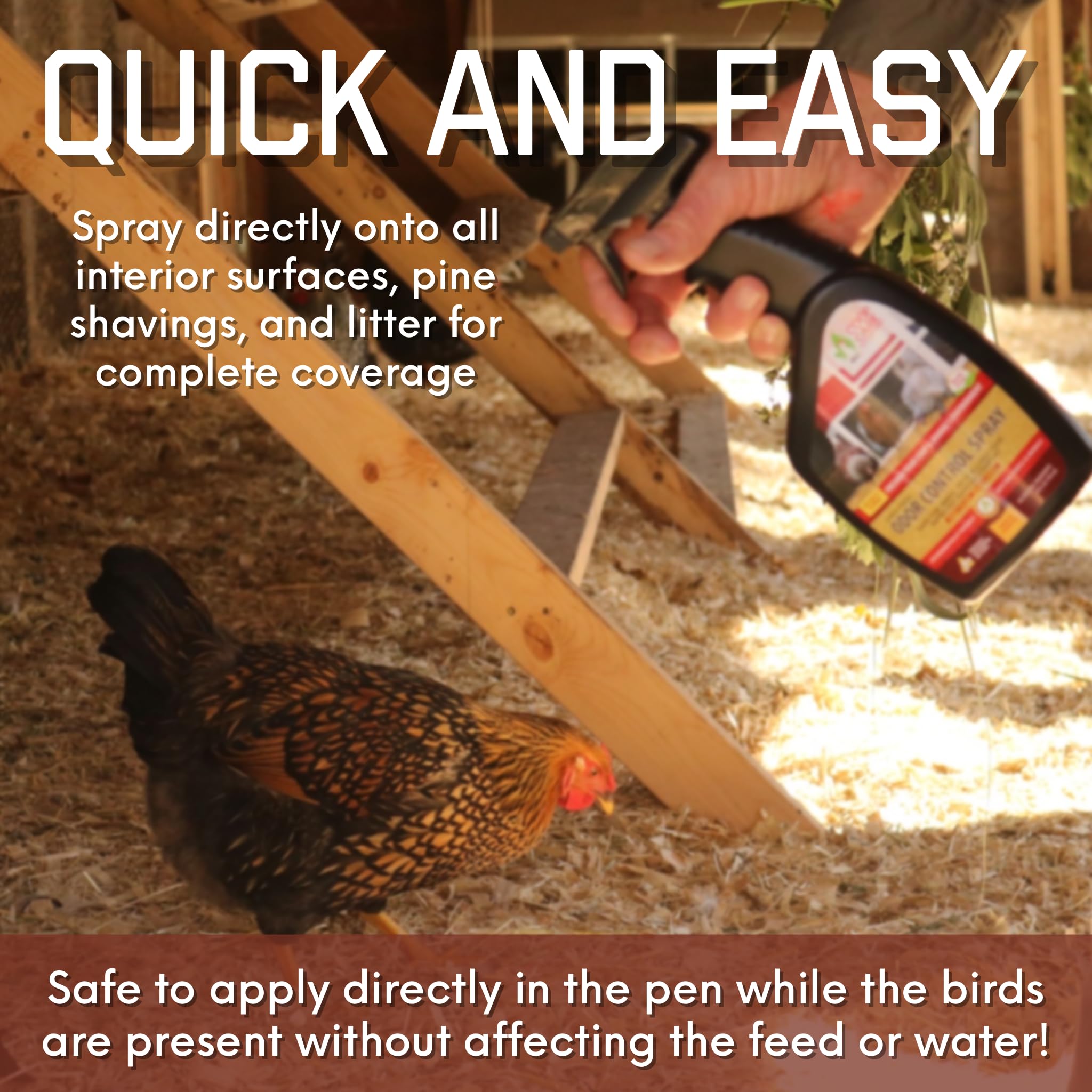 Chick Fresh safe spray for chicks and other pets.