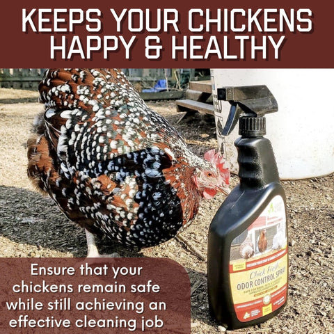 Chick Fresh on floors and surfaces helps odor control.
