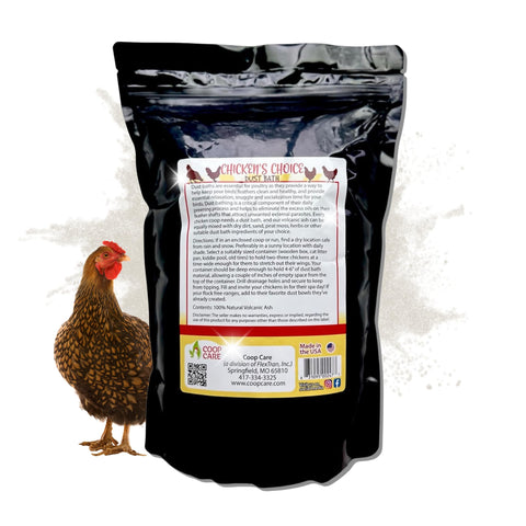 Coop Care 100 percent USA made dust bath ready for coop routine
