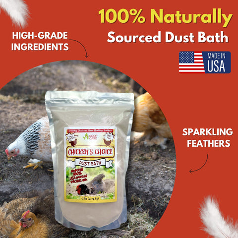Coop Care Chicken's Choice volcanic ash ingredients for a natural bathing experience