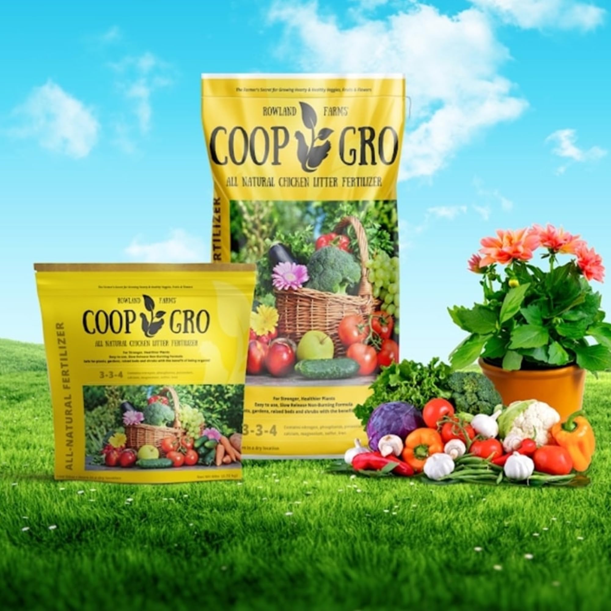 COOP GRO nutrient-rich pellets improving soil structure and water retention