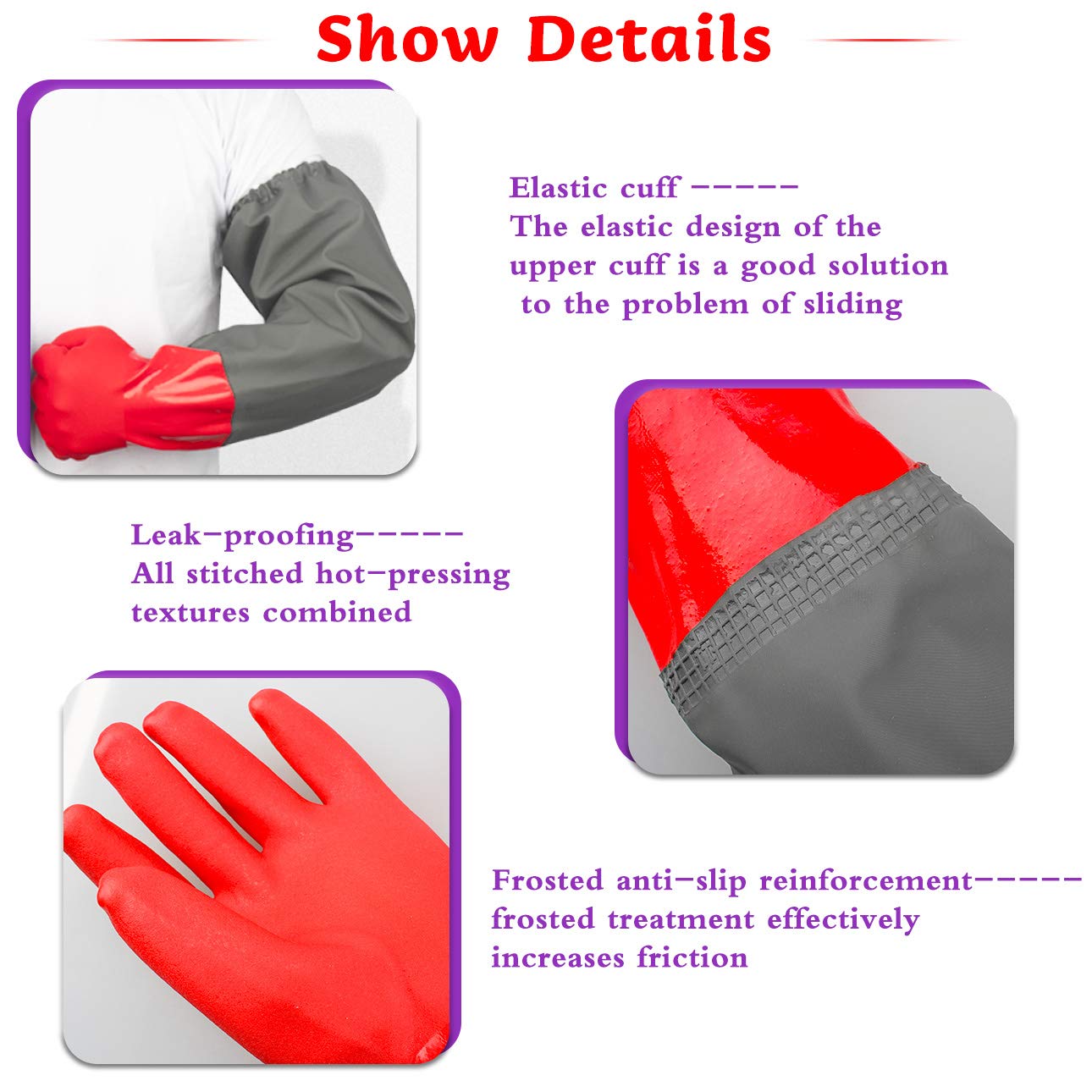 Coopache gloves for pond, sink, and gutter cleaning tasks