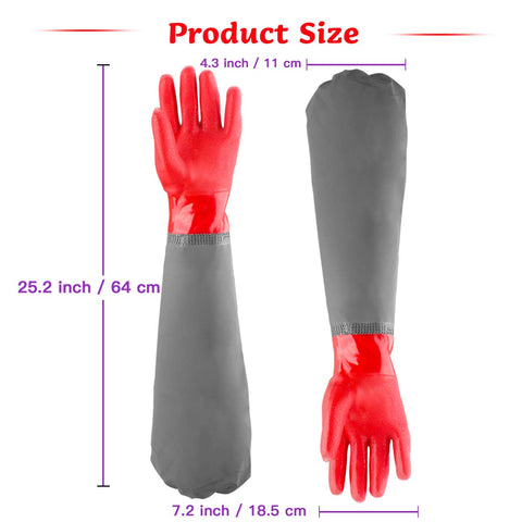 Coopache rubber gauntlets with matte grip improve wet handling