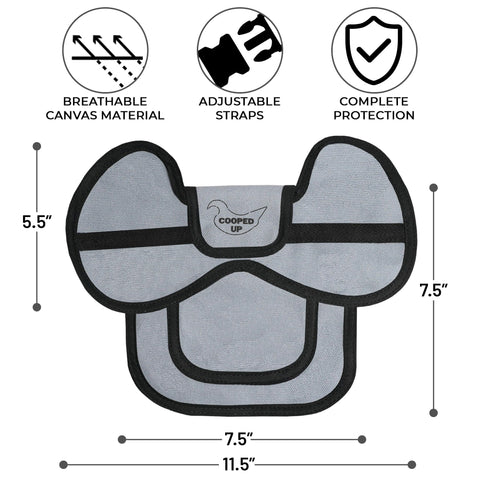 COOPED UP saddle gray breathable material for year-round comfort