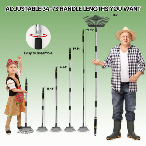 Coopvivi adjustable-detachable-handle shows versatile height and easy storage
