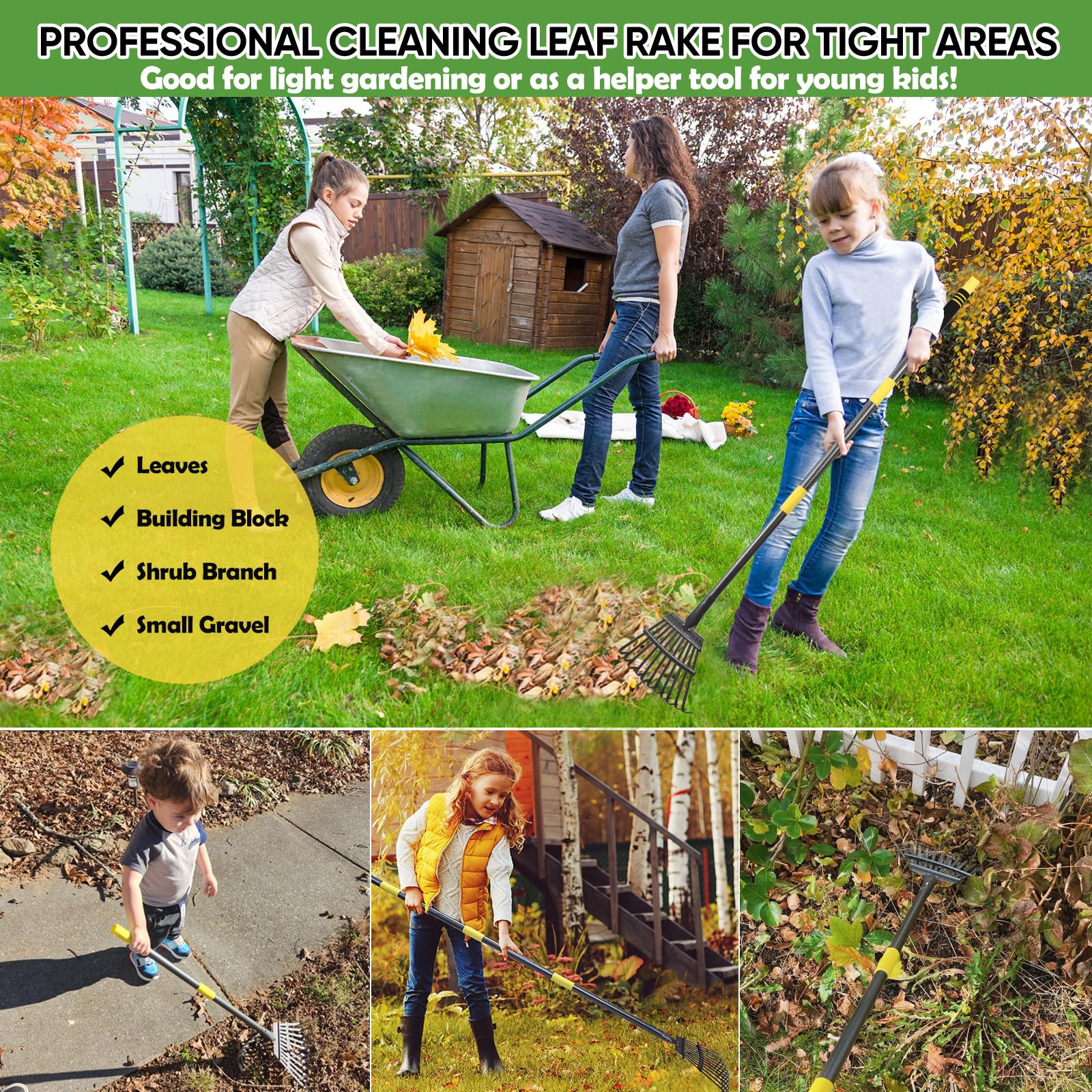 Coopvivi small-surface rake designed for garden beds and tight spaces
