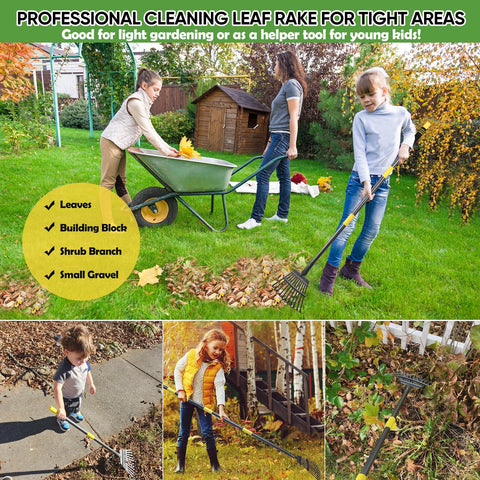 Coopvivi small-surface rake designed for garden beds and tight spaces