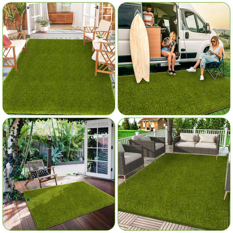 CooRug dog-friendly grass area demonstrates safe play space for pets and kids.