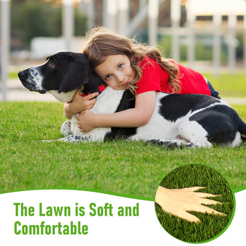 CooRug artificial grass outdoor 5x10ft with drainage holes demonstrates quick-clean back-and-drain features