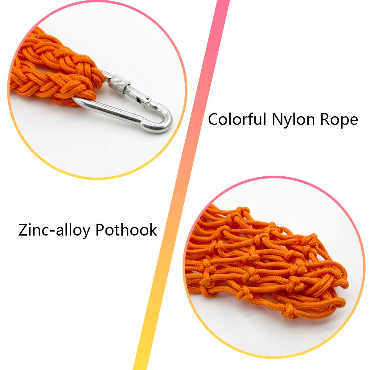 CooShou chicken vegetable string bag hook design offers convenient hanging.