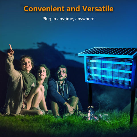 Coospider-REPTA 30W solar panel powers the device in daylight.