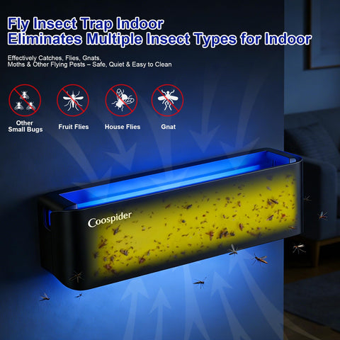 Coospider-Repta dual-entry vents illustrate multi-angle insect capture indoors